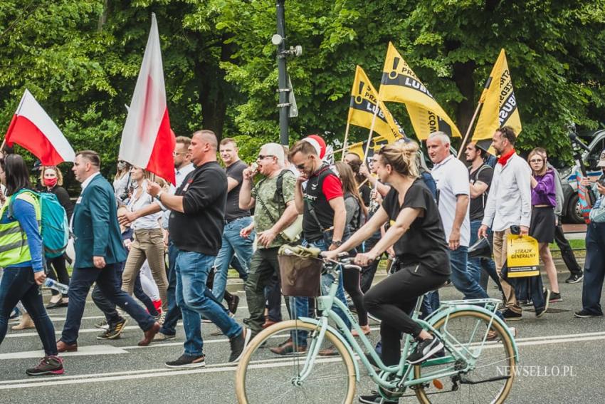 Strajk przedsiębiorców w Warszawie