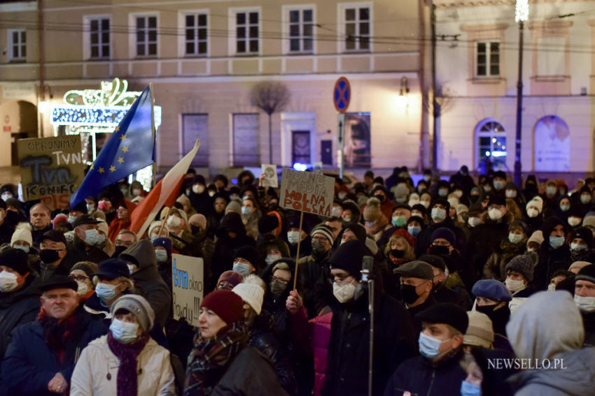 Wolne Media - protest w Lublinie