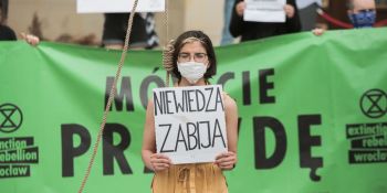 Protest Extinction Rebellion we Wrocławiu