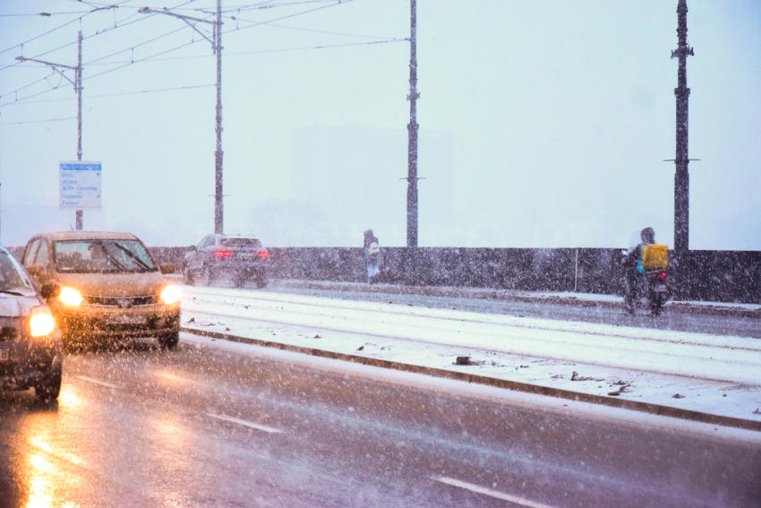 Śnieżyca w Warszawie