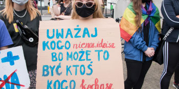 Protest przeciwko "Karcie Nienawiści" w Poznaniu