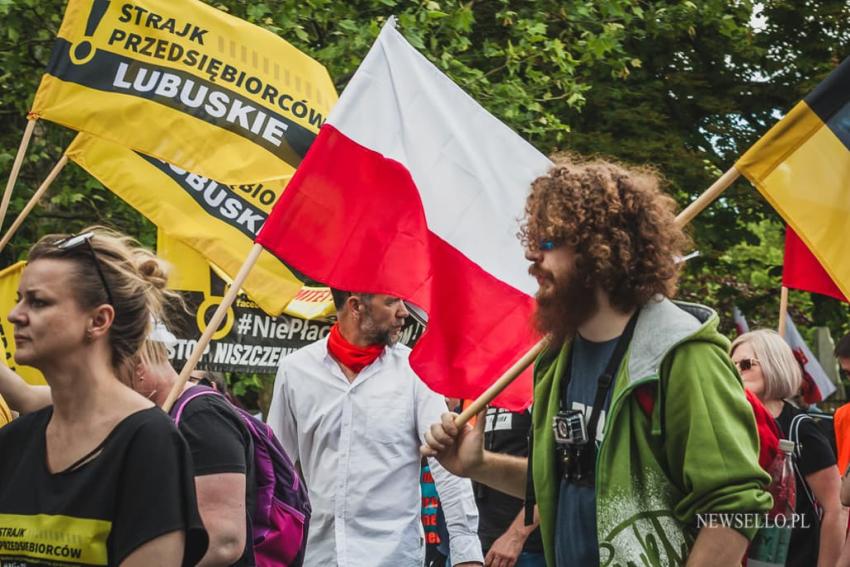 Strajk przedsiębiorców w Warszawie