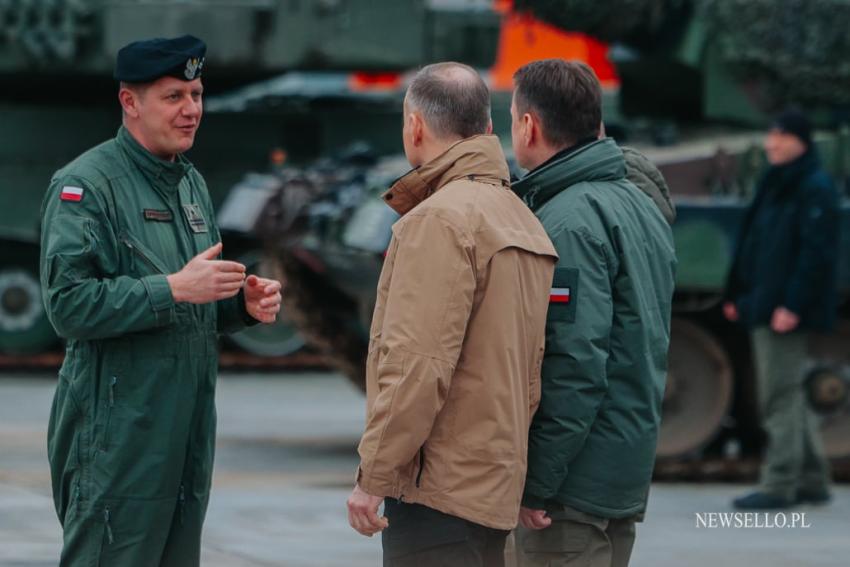 Prezydent RP na szkoleniu ukraińskich załóg czołgów Leopard