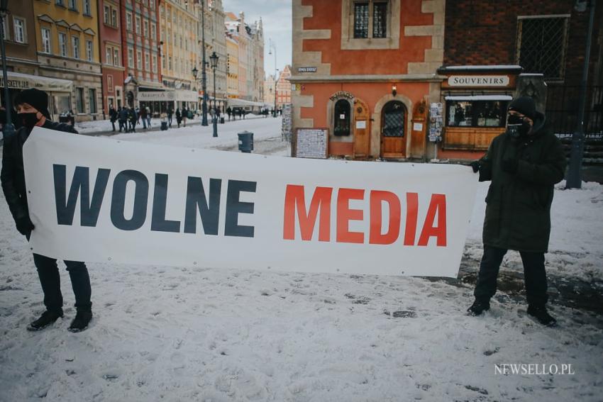 Wolne Media - Wolni Ludzie - manifestacja we Wrocławiu