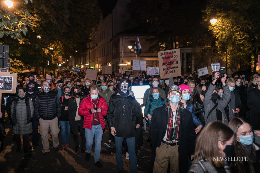 Strajk Kobiet - manifestacja w Krakowie