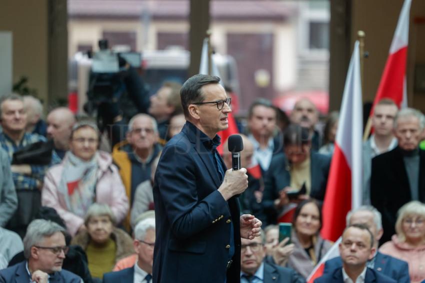 Wybory Samorządowe 2024: Mateusz Morawiecki w Legnicy