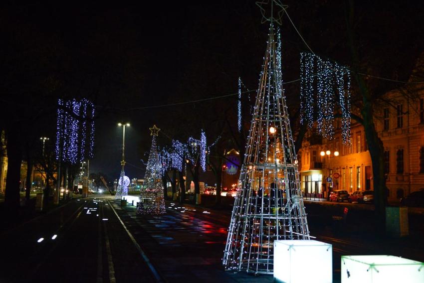 Iluminacje świąteczne w Szczecinie