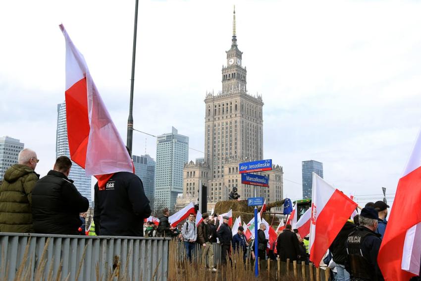 Protest rolników w Warszawie