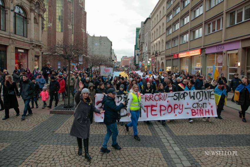 Rocznica inwazji Rosji na Ukrainie - Wrocław upamiętnia