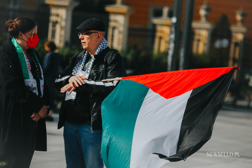 Wolna Palestyna - manifestacja we Wrocławiu