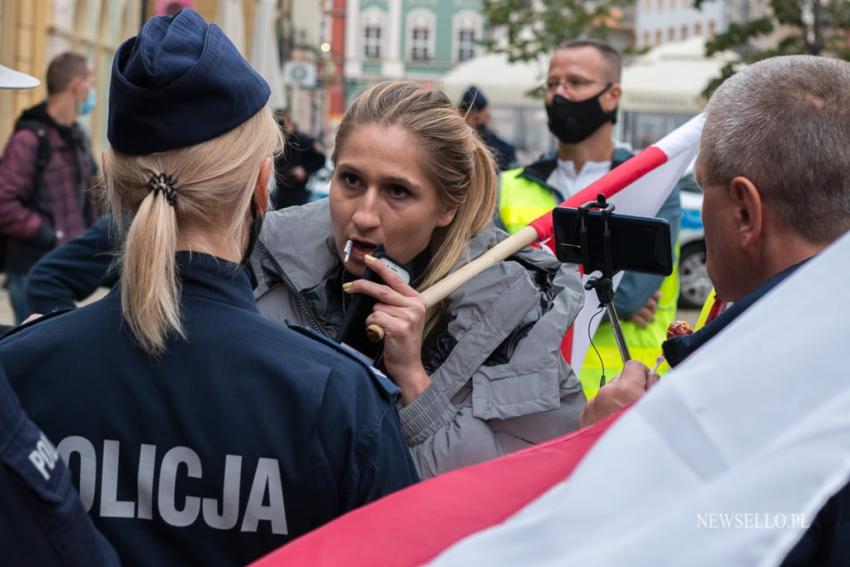 Protest antycovidowców we Wrocławiu