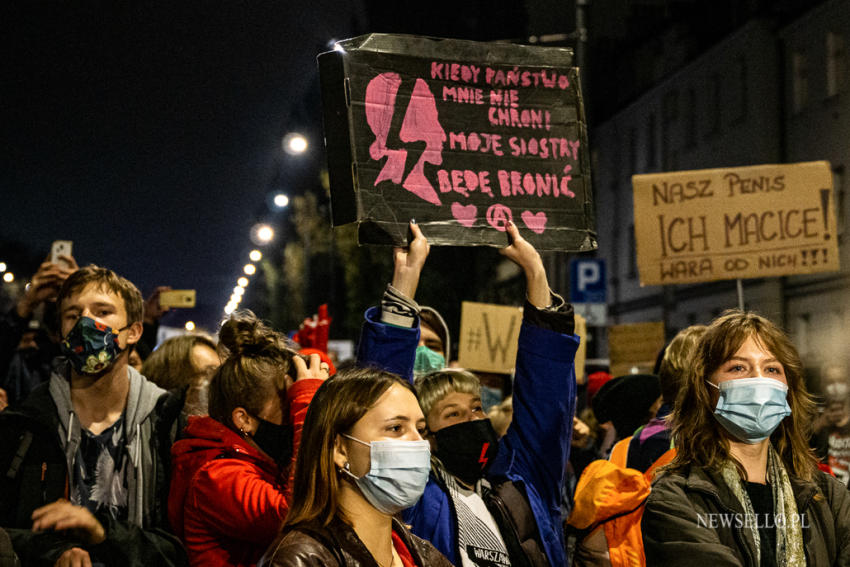 Strajk Kobiet - manifestacja w Warszawie