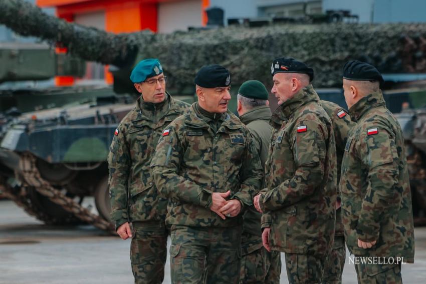 Prezydent RP na szkoleniu ukraińskich załóg czołgów Leopard