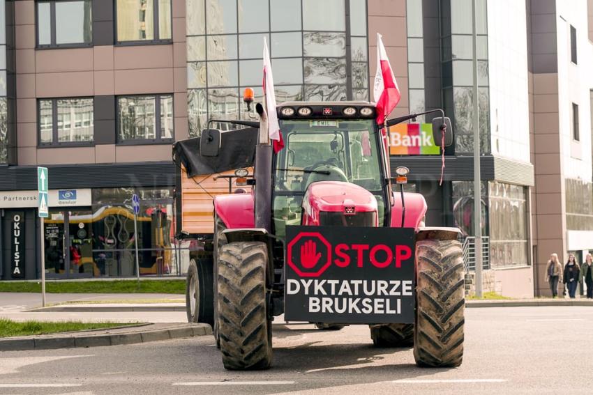 Protest rolników w Kielcach