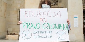 Protest Extinction Rebellion we Wrocławiu