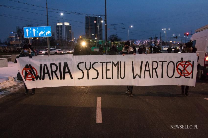 Redukujcie emisje, nie Prawa Człowieka - blokada w Poznaniu
