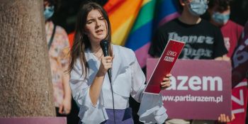 Stop przemocy wobec osób LGBTQIA+ - manifestacja we Wrocławiu