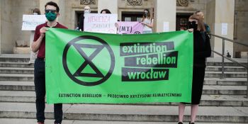 Protest Extinction Rebellion we Wrocławiu