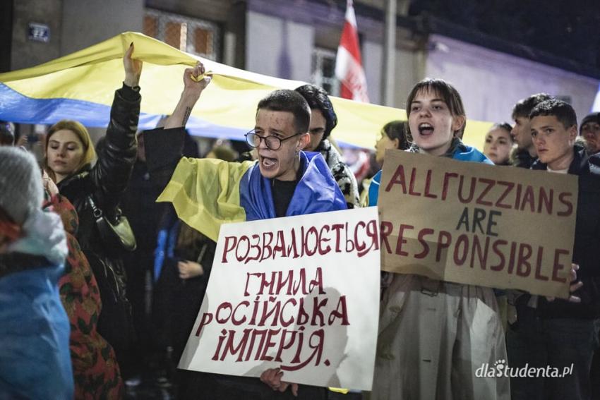 Marsz "Razem do zwycięstwa" i "Razem dla pokoju" w Krakowie