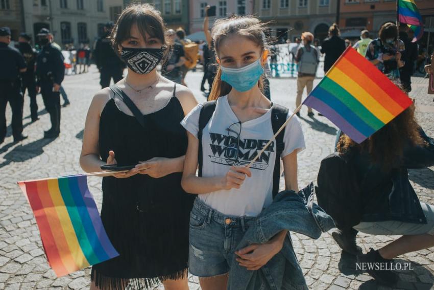 Stop przemocy wobec osób LGBTQIA+ - manifestacja we Wrocławiu