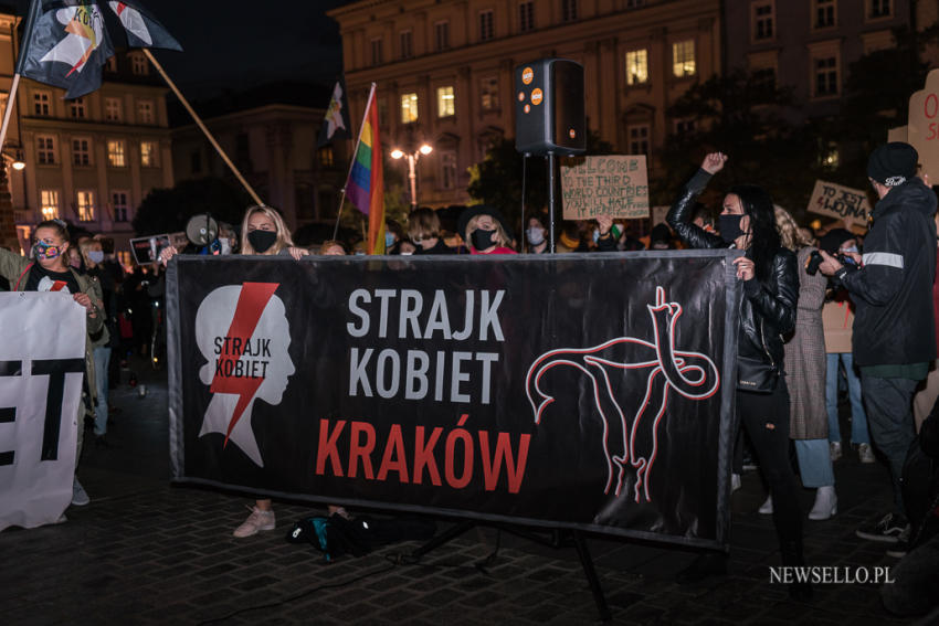 Strajk Kobiet - manifestacja w Krakowie