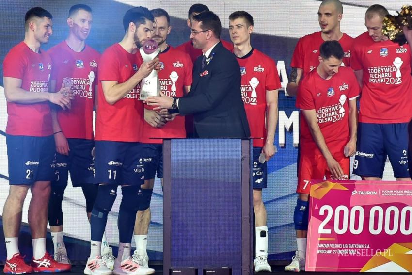 Puchar Polski Mężczyzn 2022: Grupa Azoty ZAKSA Kędzierzyn-Koźle -Jastrzębski Węgiel 3:0