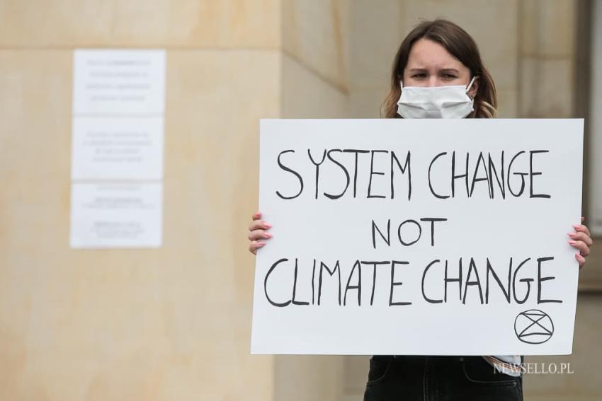 Protest Extinction Rebellion we Wrocławiu