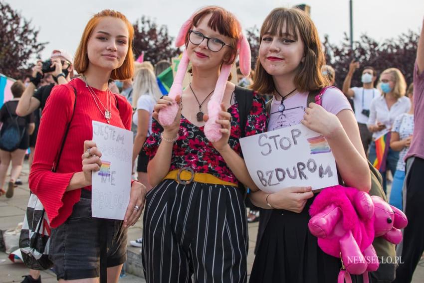 Wszystkich nas nie zamkniecie - manifestacja w Szczecinie