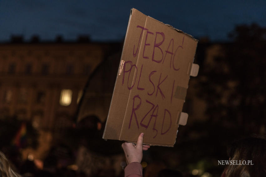 Strajk Kobiet - manifestacja w Krakowie