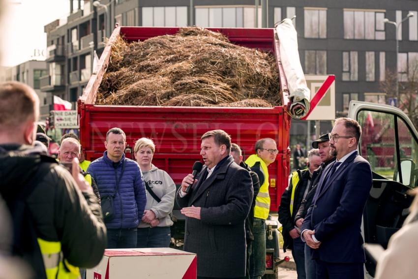 Protest rolników w Kielcach