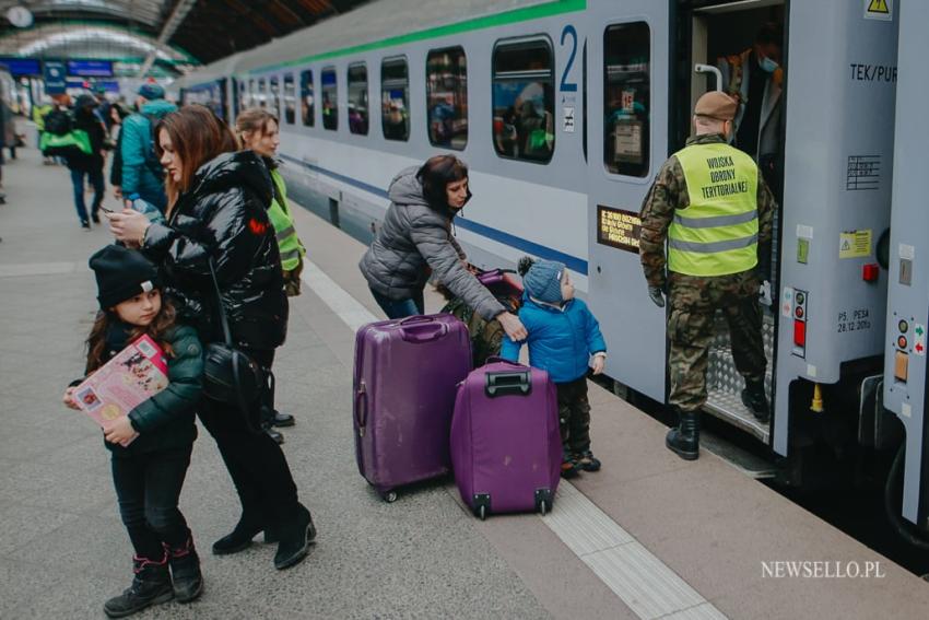 Uchodźcy z Ukrainy, licznie przyjeżdżają do Wrocławia