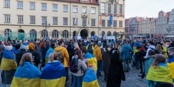Solidarny Wrocław - obchody w 2. rocznicę wybuchu pełnoskalowej wojny w Ukrainie