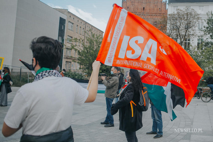 Wolna Palestyna - manifestacja we Wrocławiu