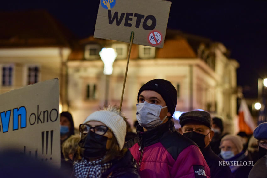 Wolne Media - protest w Lublinie