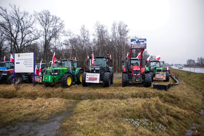 Ogólnopolski protest rolników na Dolnym Śląsku