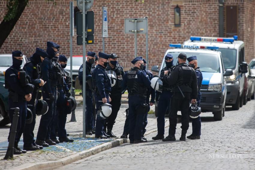 Manifestacja górników we Wrocławiu