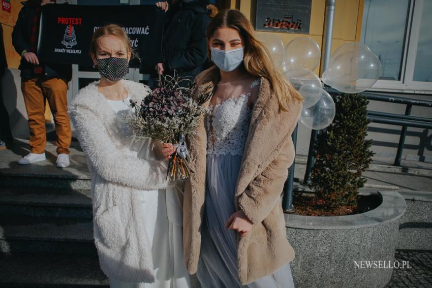 Protest branży weselnej we Wrocławiu