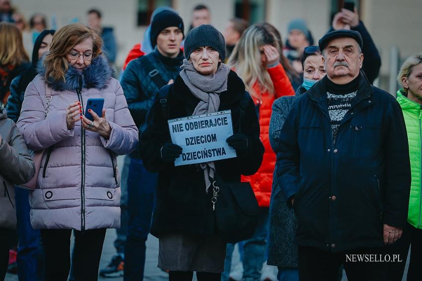 Protest we Wrocławiu - Solidarni z Ukrainą