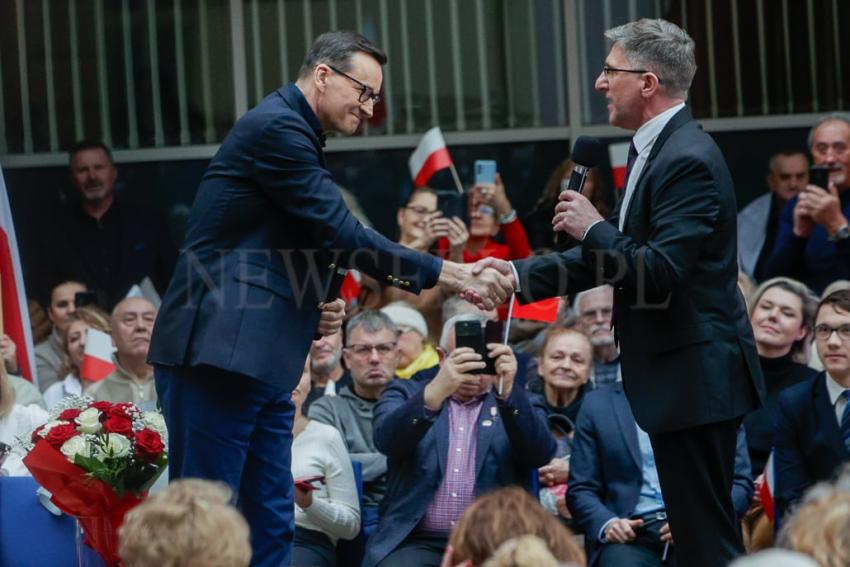 Wybory Samorządowe 2024: Mateusz Morawiecki w Legnicy