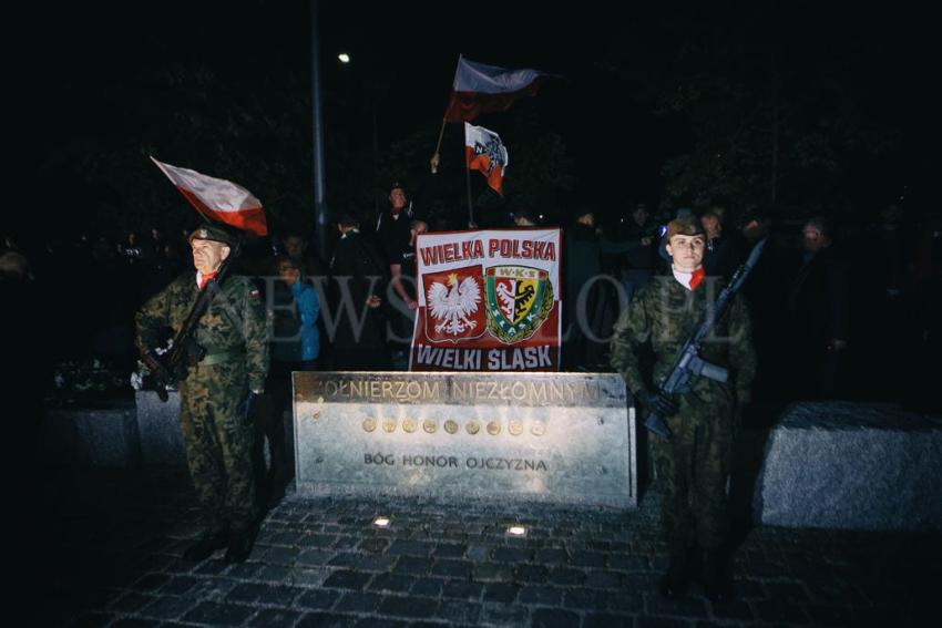 Odsłonięcie pomnika Żołnierzy Wyklętych we Wrocławiu