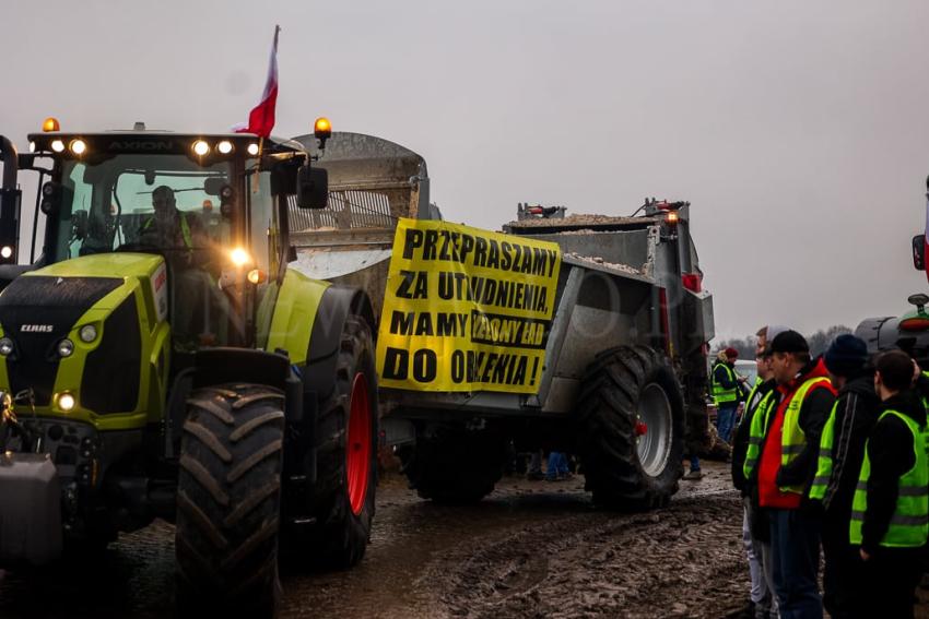 Ogólnopolski protest rolników na Dolnym Śląsku