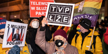 Solidarnie z mediami - protest w Warszawie