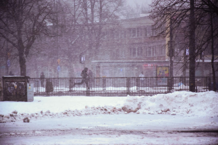 Śnieżyca w Warszawie