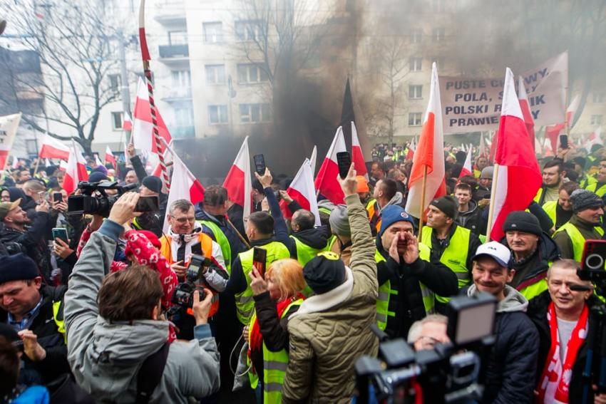 Protest rolników we Wrocławiu