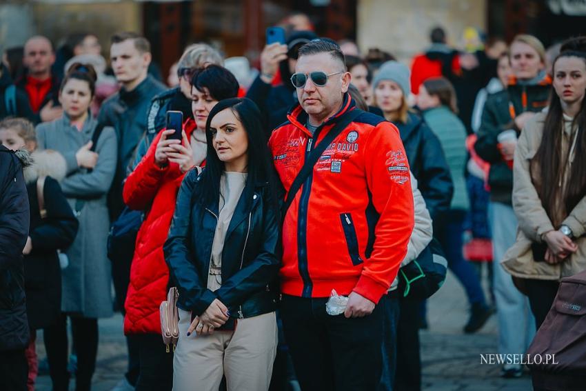 Protest we Wrocławiu - Solidarni z Ukrainą