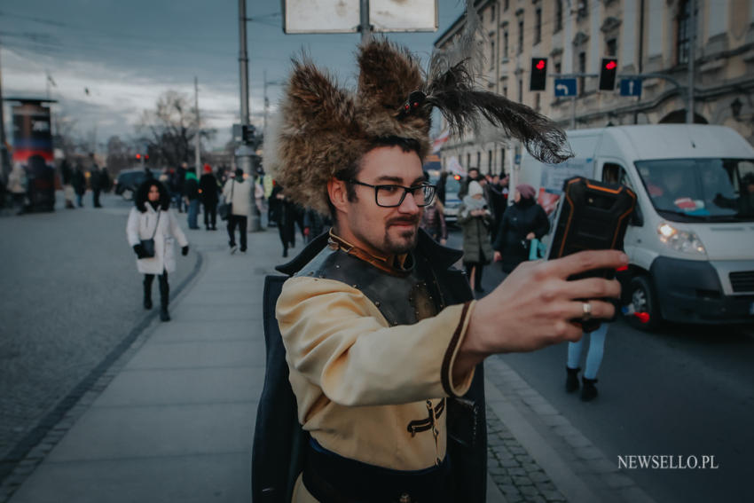 Antyszczepionkowcy - protest we Wrocławiu