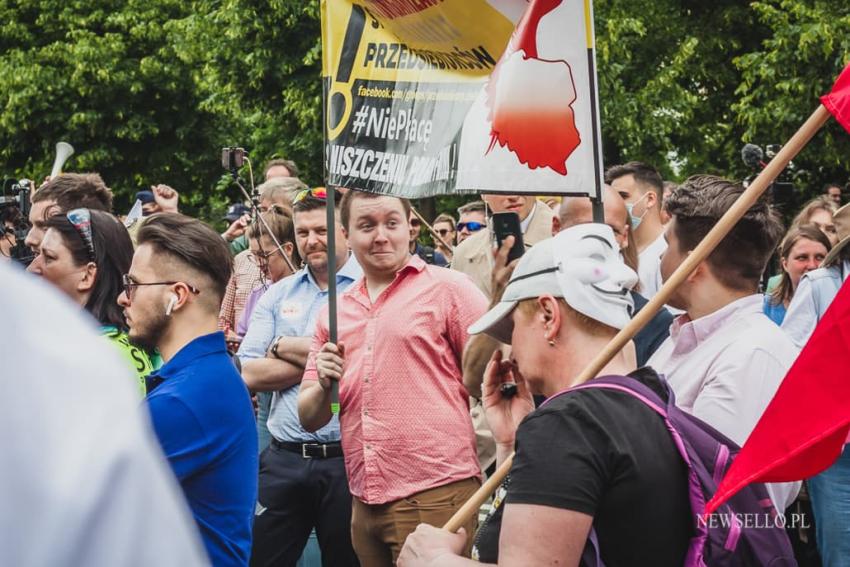 Strajk przedsiębiorców w Warszawie