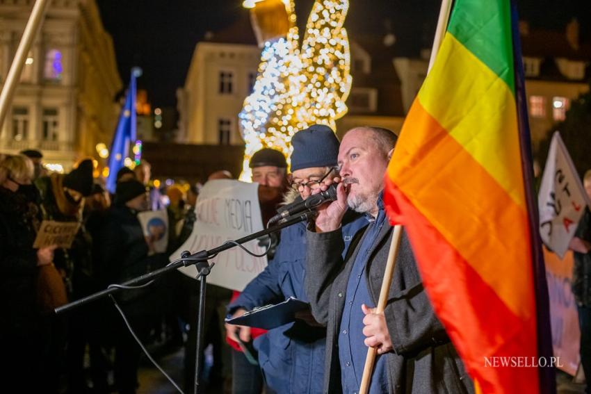 Wolne Media - protest w Bydgoszczy