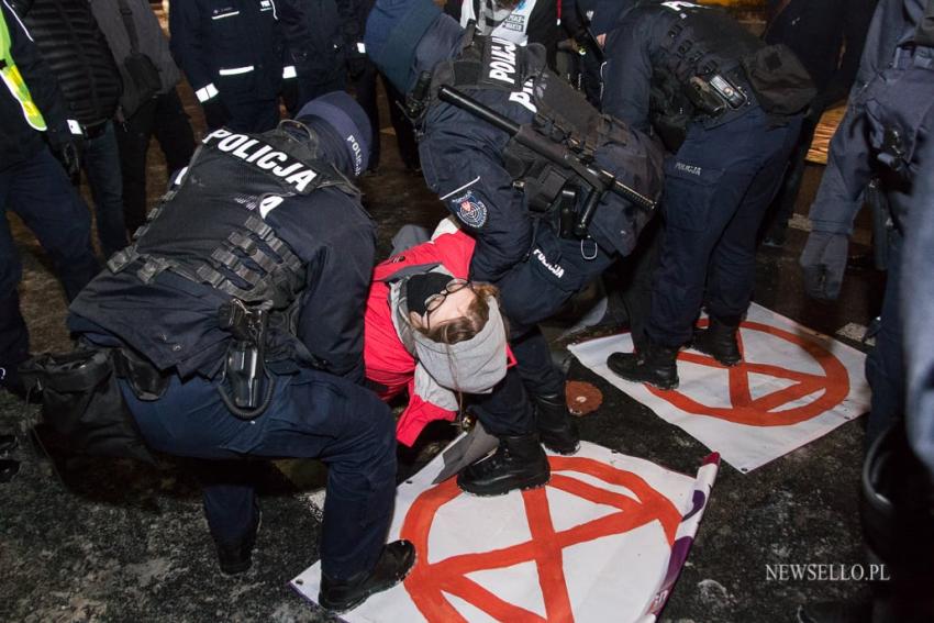 Redukujcie emisje, nie Prawa Człowieka - blokada w Poznaniu