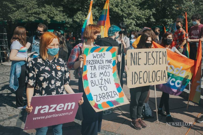 Stop przemocy wobec osób LGBTQIA+ - manifestacja we Wrocławiu